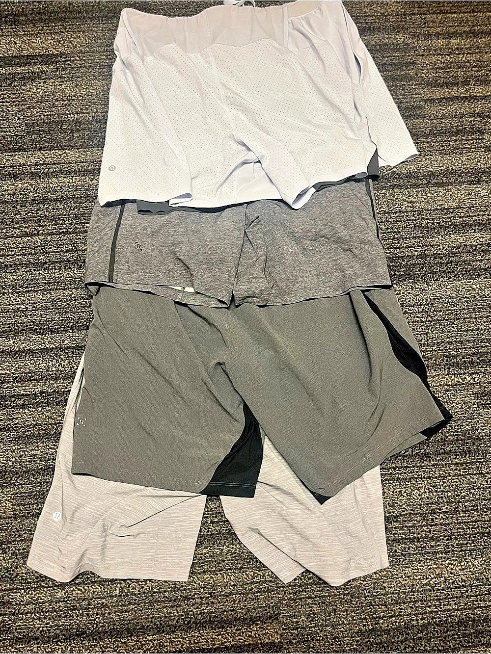 Lululemon 9 in inseam shorts in M and L